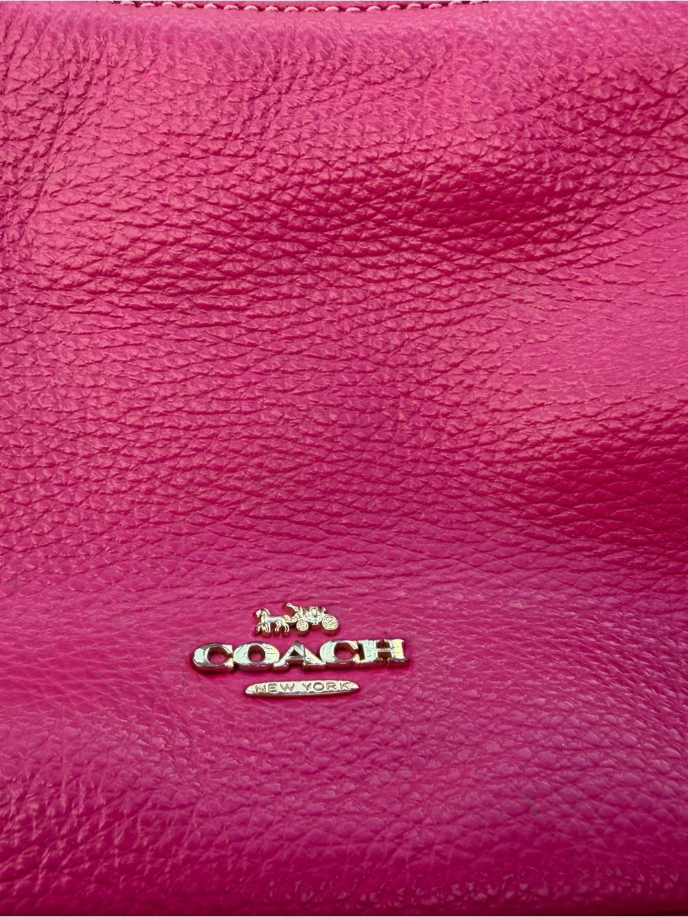 Coach Hot Pink Leather Crossbody Bag - Picture 3 of 10